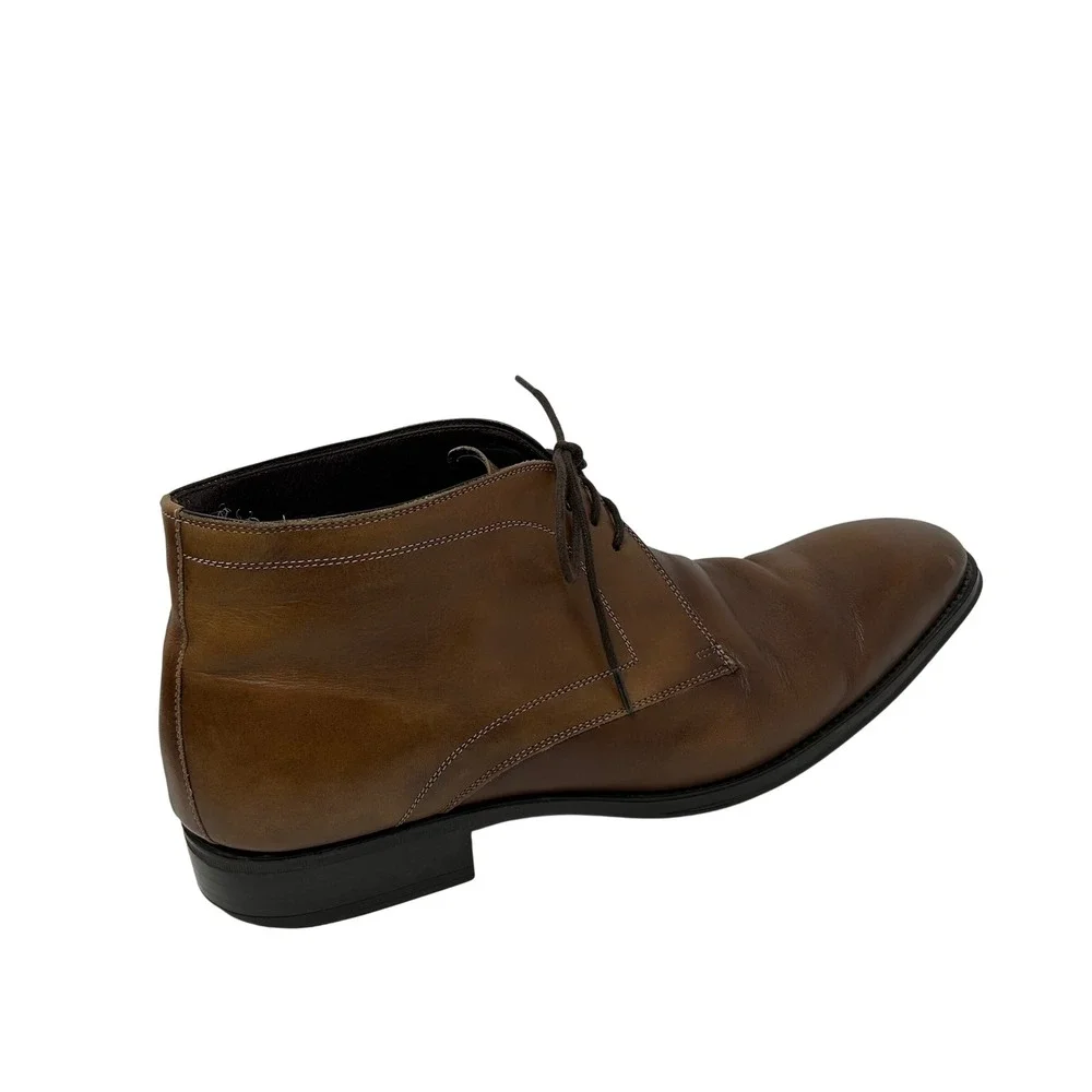 Mezlan Mens Brown Leather Chukka Boots Lace Up Ankle 18154 Size 10 M